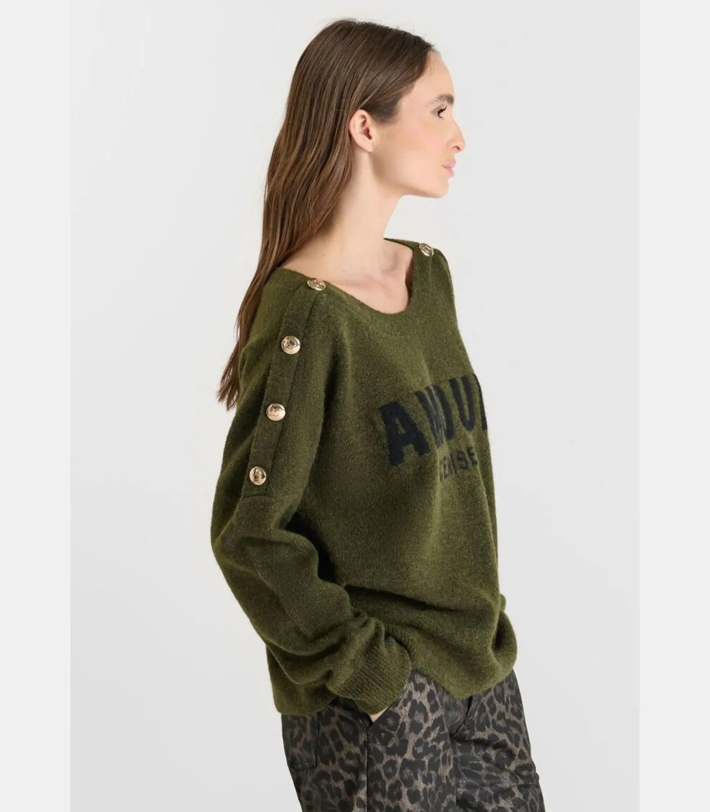 Le Temps des Cerises Trui GALLI green Online