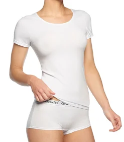 Bamboo basics T-shirt KATE Set van 2 white Best