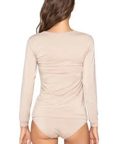 LUNA T-shirt met lange mouwen MICRO TOUCH COMFORT beige New