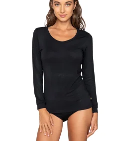 LUNA T-shirt met lange mouwen MICRO TOUCH COMFORT black Online