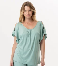 LE CHAT T-shirt RAMATUELLE 930 viscose green Outlet