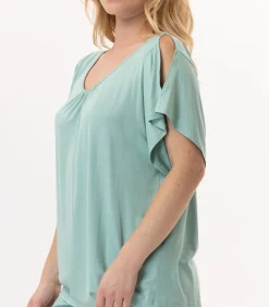 LE CHAT T-shirt RAMATUELLE 930 viscose green Outlet