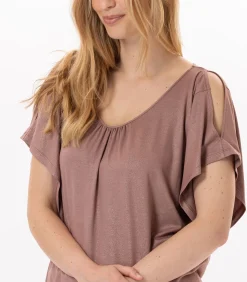 LE CHAT T-shirt RAMATUELLE 930 viscose brown Sale