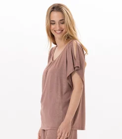 LE CHAT T-shirt RAMATUELLE 930 viscose brown Sale