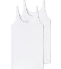 SCHIESSER T-shirt Set van 2 white Clearance