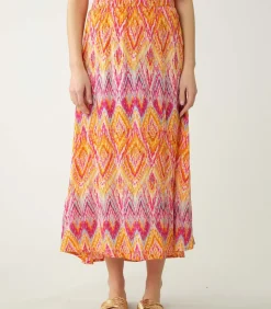 Deeluxe TYANA - Tyana viscose rok orange Clearance