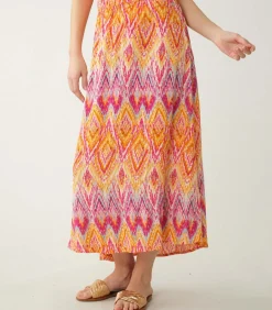 Deeluxe TYANA - Tyana viscose rok orange Clearance