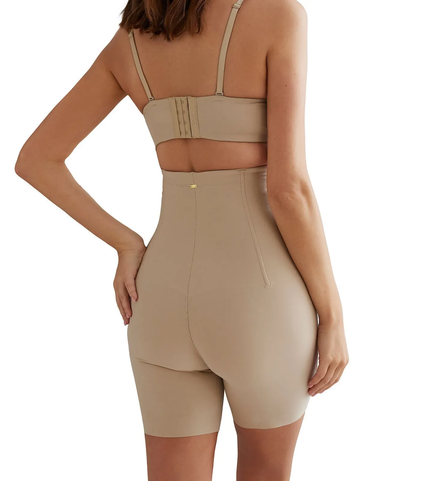 SELMARK Ultra hoge taille panty Curves beige Online