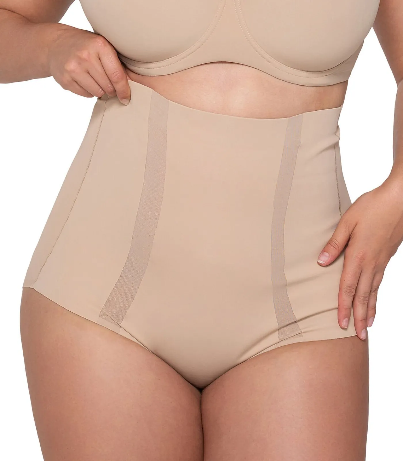 LUNA Ultra hoge taille slip SCULPT beige Clearance