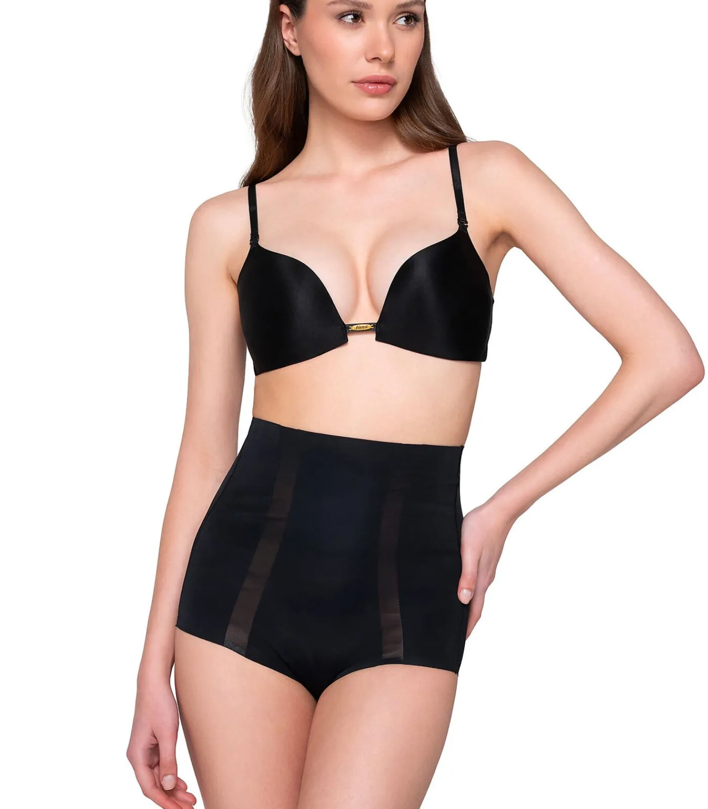 LUNA Ultra hoge taille slip SCULPT black Best