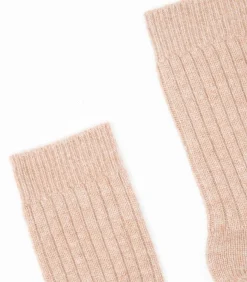 Studio Cashmere8 UNI 12 Traditionele rib 4 draads sok - 100% kasjmier camel