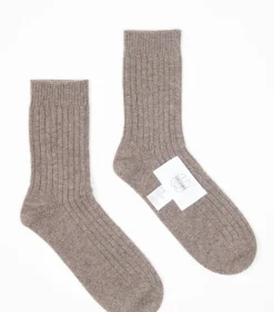 Studio Cashmere8 UNI 13 Traditionele rib 4-draads - 100% kasjmier taupe