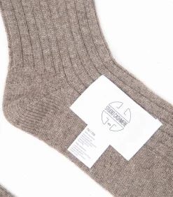 Studio Cashmere8 UNI 13 Traditionele rib 4-draads - 100% kasjmier taupe