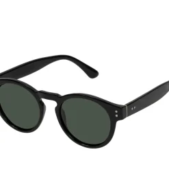 ISOTONER Unisex ronde zonnebril Zwart black