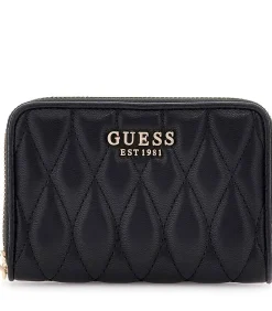 GUESS Valla Slg Medium Zip Around black