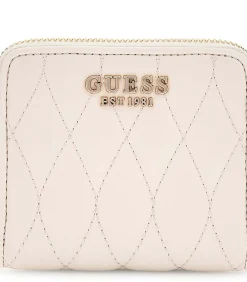 GUESS Valla Slg Small Zip Around white Discount
