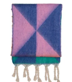J&JOY Veelkleurige driehoeksjaal met franje multicolor Outlet