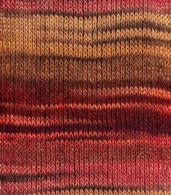La Fée Maraboutée Veelkleurige gebreide sjaal red New
