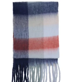 J&JOY Veelkleurige vierkante sjaal met franje multicolor Best