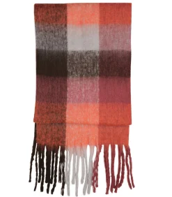 J&JOY Veelkleurige vierkante sjaal met franje multicolor Clearance
