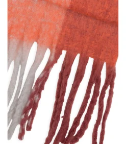 J&JOY Veelkleurige vierkante sjaal met franje multicolor Clearance