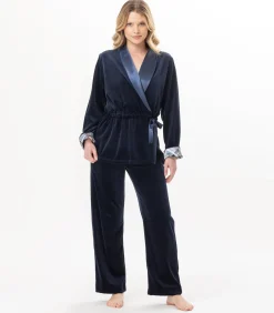 LE CHAT Velours homewear-set BRADLEY 126 blue