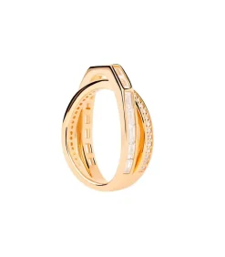 PDPAOLA Verguld zilveren ring Olivia gold Best