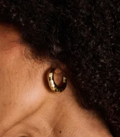 La Fée Maraboutée Vergulde hoepeloorbellen whiteGold