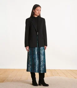 La Fée Maraboutée Veste blazer noire en twill black Best