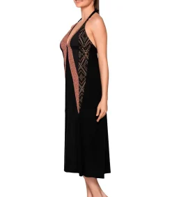 LUNA V-hals zomer maxi jurk MANHATTAN multicolor Sale