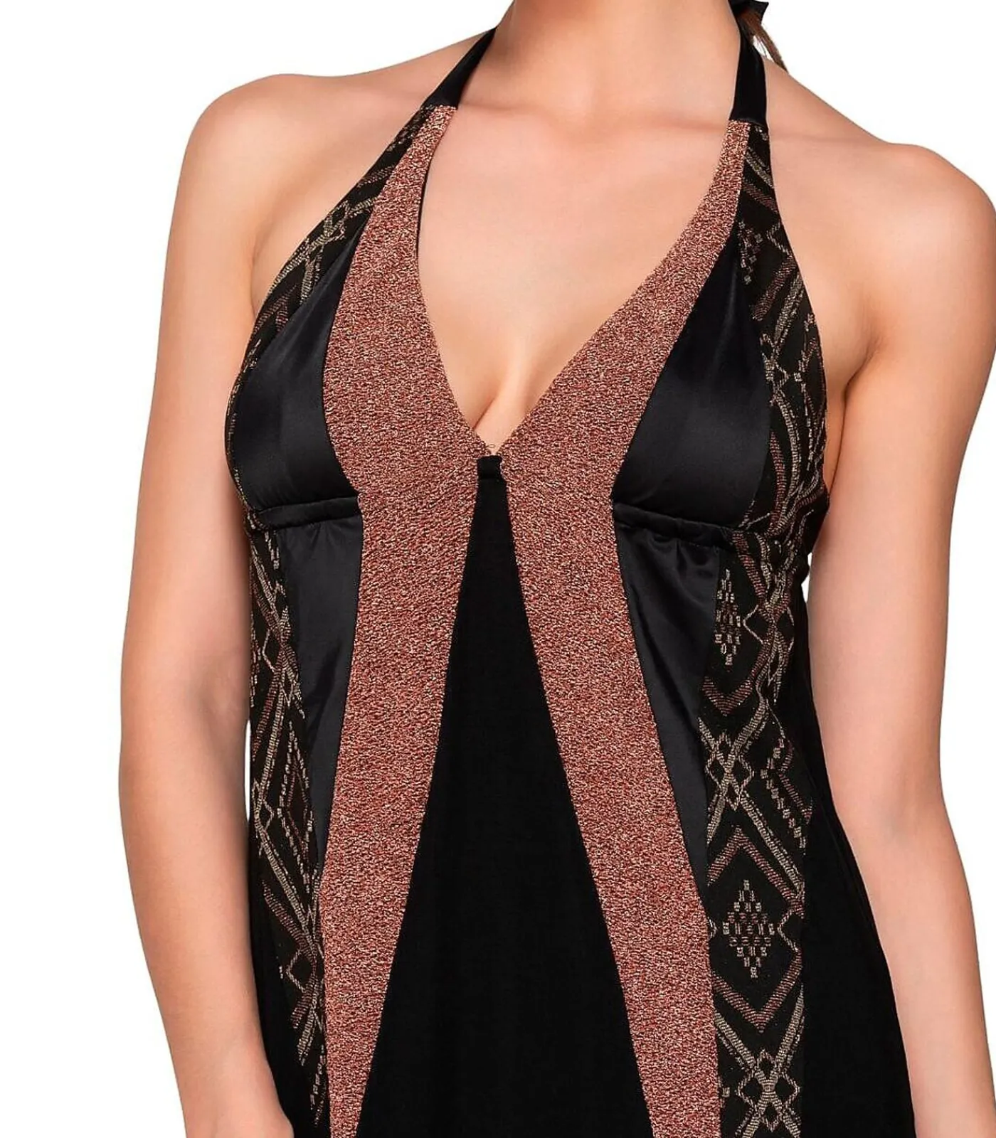LUNA V-hals zomer maxi jurk MANHATTAN multicolor Sale