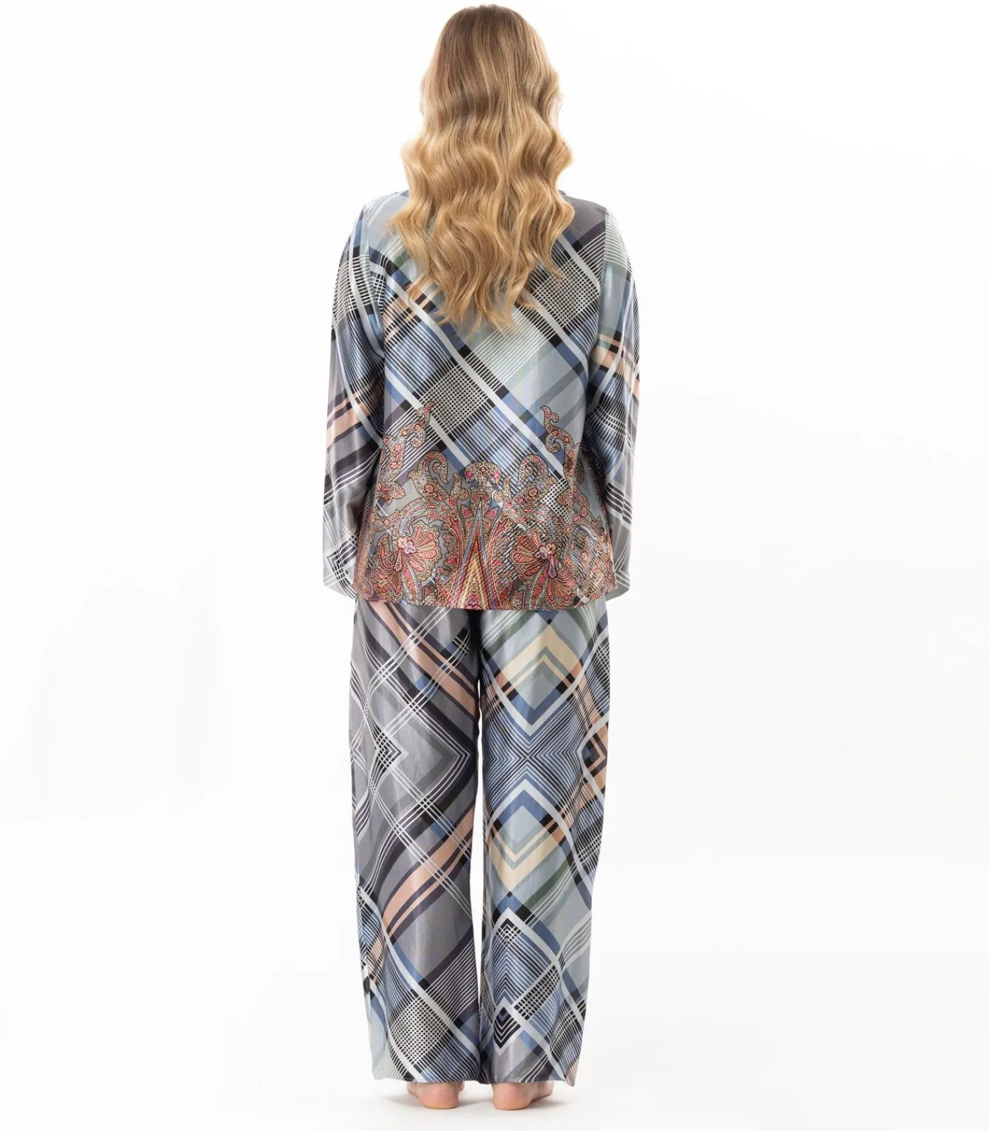 LE CHAT Viscose pyjama met knopen BRADLEY 106 multicolor Best