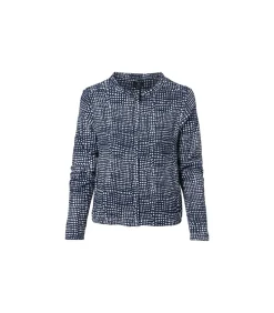 Mart Visser Vivian Print Jacket Navy / Wit navyBlue/white Sale