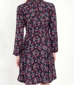 La Fiancée Vloeiende uitlopende jurk bedrukt MIRZAPUR darkGrey Outlet