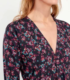 La Fiancée Vloeiende uitlopende jurk bedrukt MIRZAPUR darkGrey Outlet