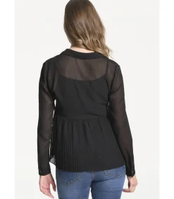 J&JOY Voil Loose Fit Blouse black Best