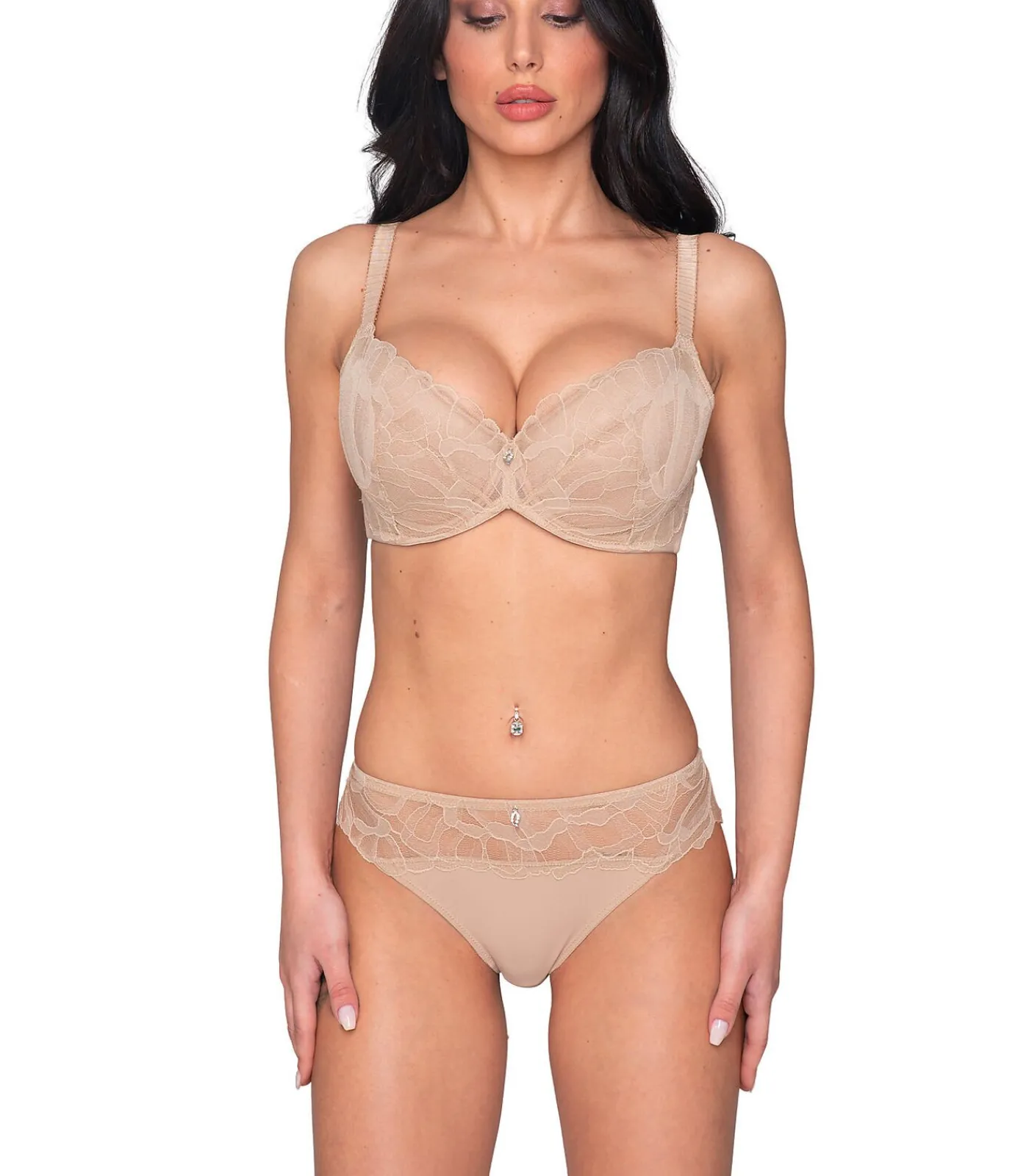 LUNA Voorgevormde balconette bh MELODY beige Hot