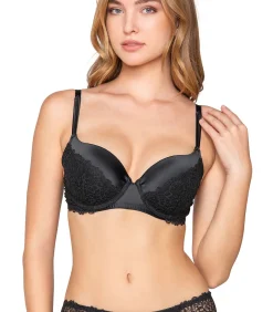 LUNA Voorgevormde balconette bh MYSTIQUE black Outlet