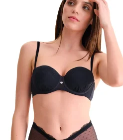 LISCA Voorgevormde balconette bh met meerdere posities RONIA black Discount