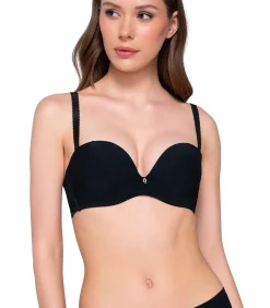 LUNA Voorgevormde bandeau beha MELODY black Discount