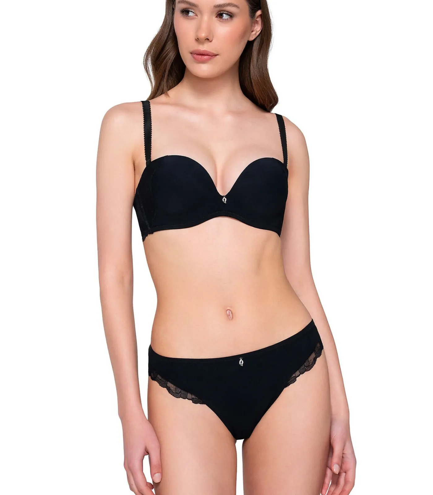 LUNA Voorgevormde bandeau beha MELODY black Discount