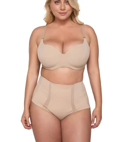 LUNA Vormende slip met hoge taille SCULPT beige Clearance