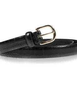 ISOTONER Vrouwen riem met structuureffect Zwart black New