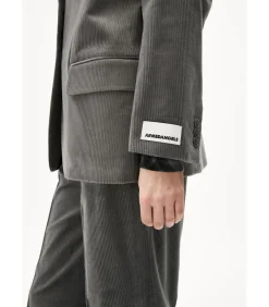 Armed angels Vrouwenblazer Benaai Corduroy gray