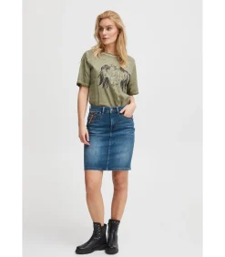 Pulz Jeans Vrouwenrok Karolina HW blue Online