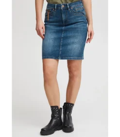 Pulz Jeans Vrouwenrok Karolina HW blue Online