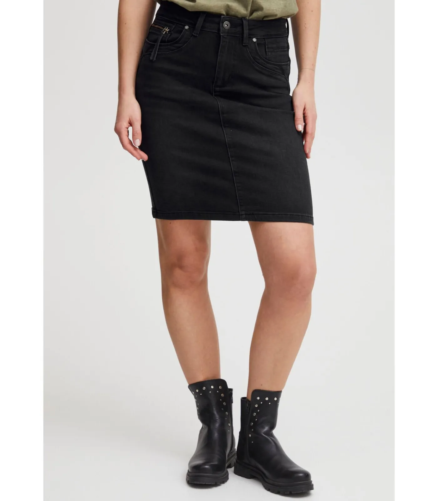 Pulz Jeans Vrouwenrok Karolina HW black Discount