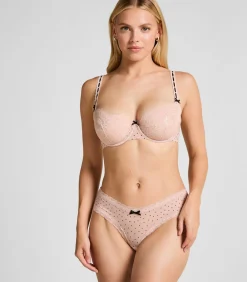 Hunkemöller V-shape Brazilian met Stippen pink Best