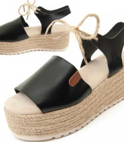 Montevita Wedge Sandaal Pellis black Clearance