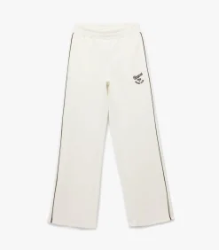Koton Wijd uitlopende joggingbroek met elastische taille en print white New